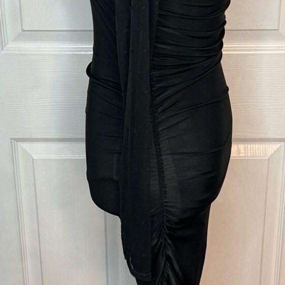 Pretty Little Things Dress SZ 8|black|longsleeve|meshsleeves|midi - Picture 5 of 7